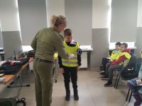 Spotkanie z dziećmi w ramach inauguracji dziecięcej szkoły bezpieczeństwa